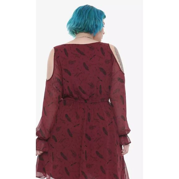 Harry Potter Sheer Cold Shoulder Dress Plus Size 2X - Picture 8 of 8